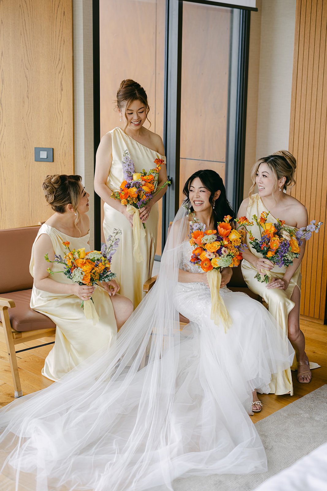 Bride and bridal party